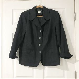 HARVE BENARD dark grey wool blazer - plus size